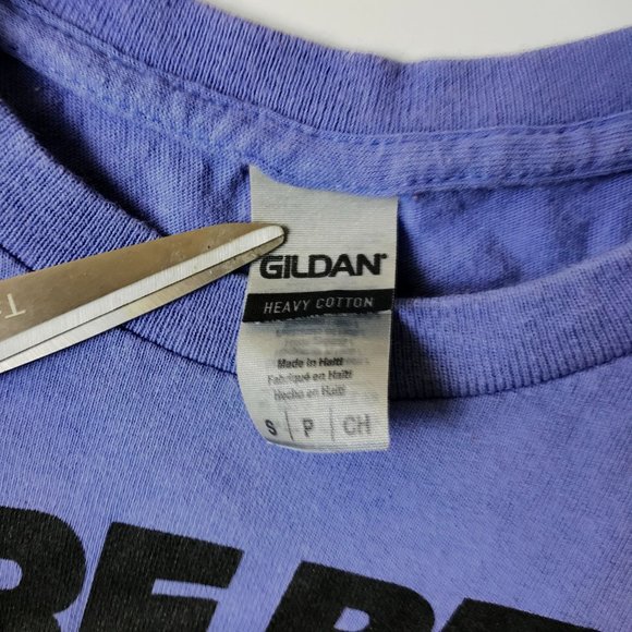 More Peace T Shirt Adult Purple Small S Wavey Smiley Sign Graphic Tee Solid Logo - Picture 4 of 11